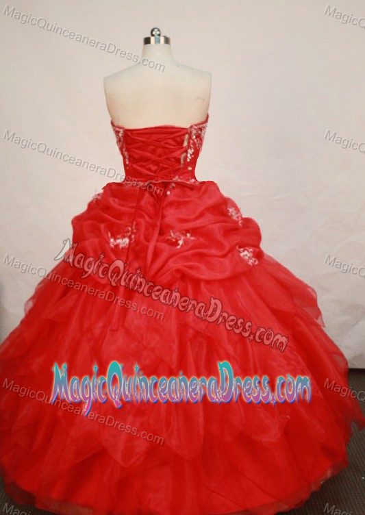 Sweetheart pick-ups and Appliques Quinceanera Dress in Pereira Colombia