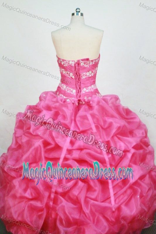 Rose Pink Sweetheart Beading Quince Dresses in Schuders Switzerland