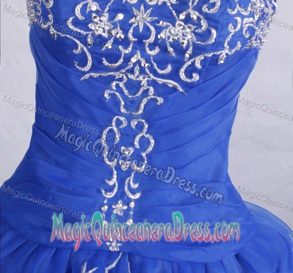 Embroidery Strapless Layers Sweet Sixteen Dress in Locarno Switzerland
