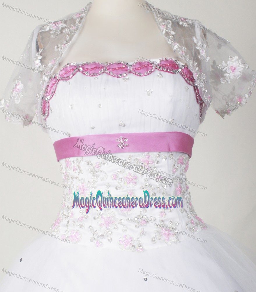 Strapless Appliques Grenchen Switzerland Quince Dresses with Jacket