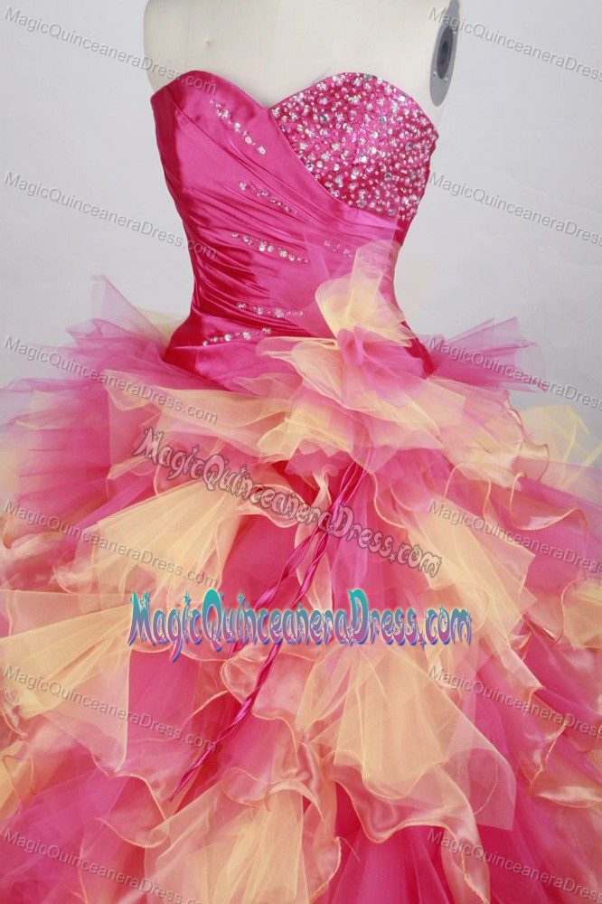 Colorful Sweetheart Beads Dress For Quinceanera in Begnins Switzerland