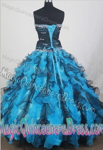 Modest Sweetheart Quinceanera Gowns in Cedar Bluff with Ruffles Accent Style