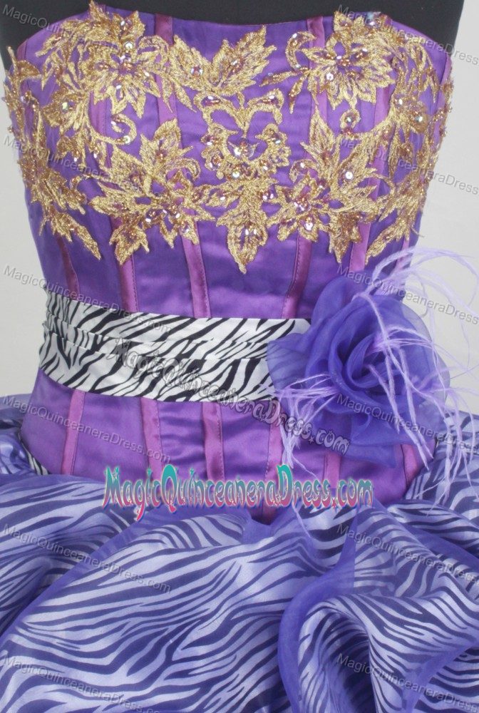 Top Zebra Print Appliqued Multi-color Quince Dresses in Tocopilla Chile