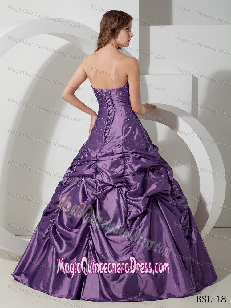 Discount Purple Sweet Sixteen Dress with Diamonds and Pick Ups in Racine