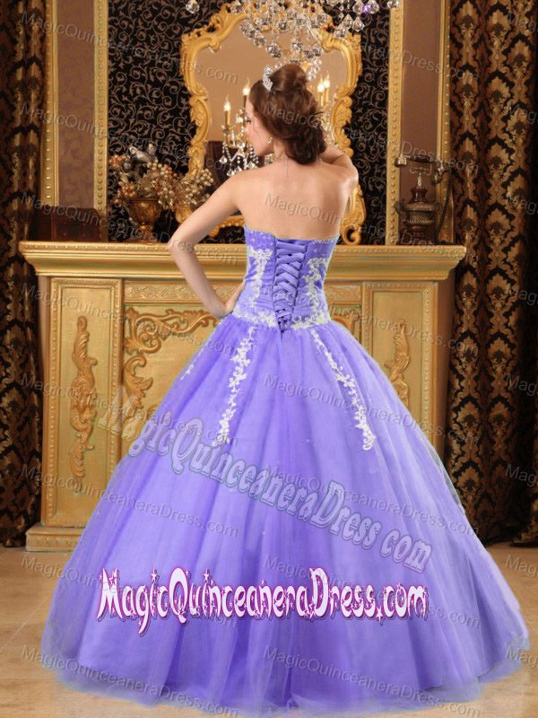 Appliques and Sequins Decorated Ball Gown Quinceanera Gown for Woman