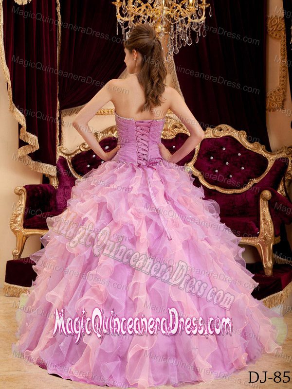 Sweetheart Quinceanera Gown with Ruffles and Ruching in Martinsburg WV