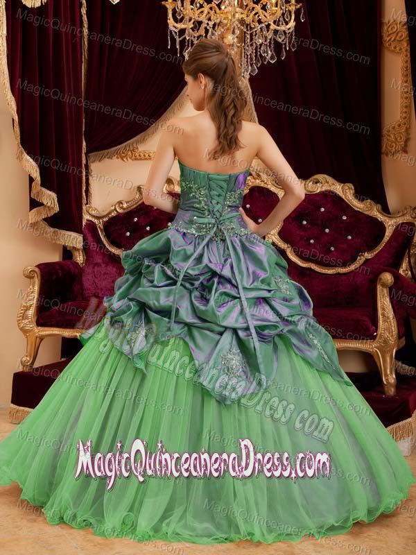 Strapless Beading and Ruching Quinces Dresses with Pick Ups in Auburn WA