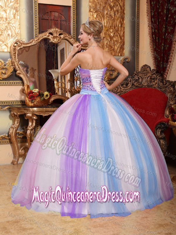 Simple Sweetheart Multi-color Full-length Beading Quinceanera Dress in Charleston
