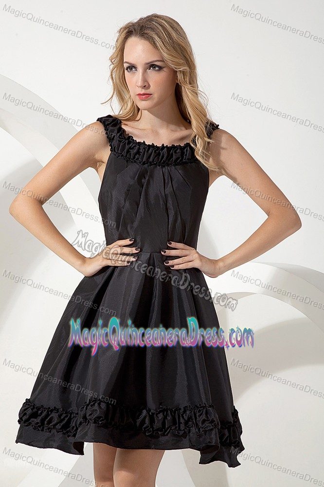 Black Scoop Black Mini-length 15 Dresses For Damas in Taffeta in Poulsbo
