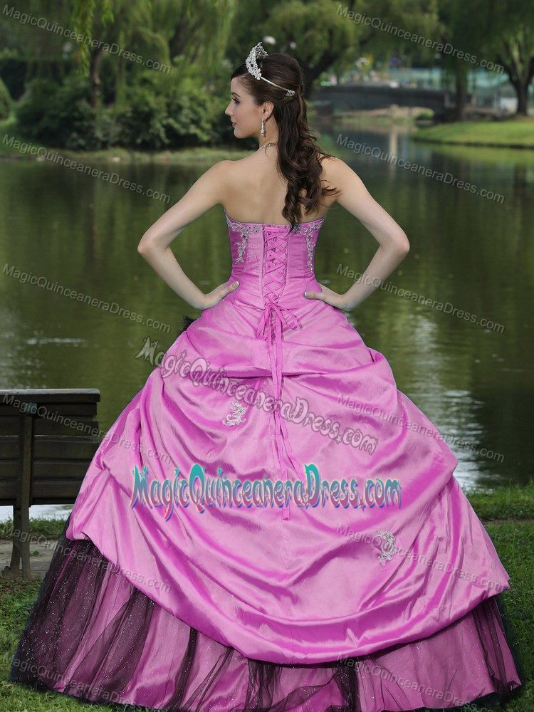 2013 High-class Beaded Pink Ball Gown Quince Dresses in Troy Alabama