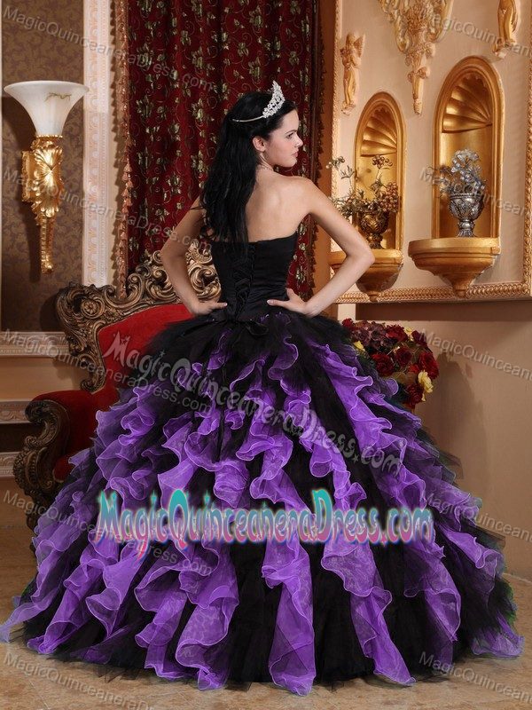Exclusive Colorful Sweetheart Organza Beading Sweet 16 Dress in Mansfield
