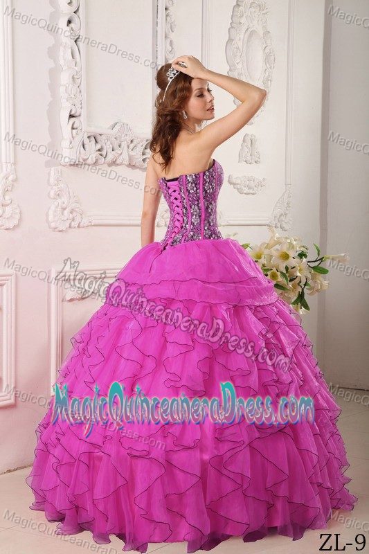 Sweetheart Ruffles Decorated Bodice Dress for Quince in Mill Creek WA