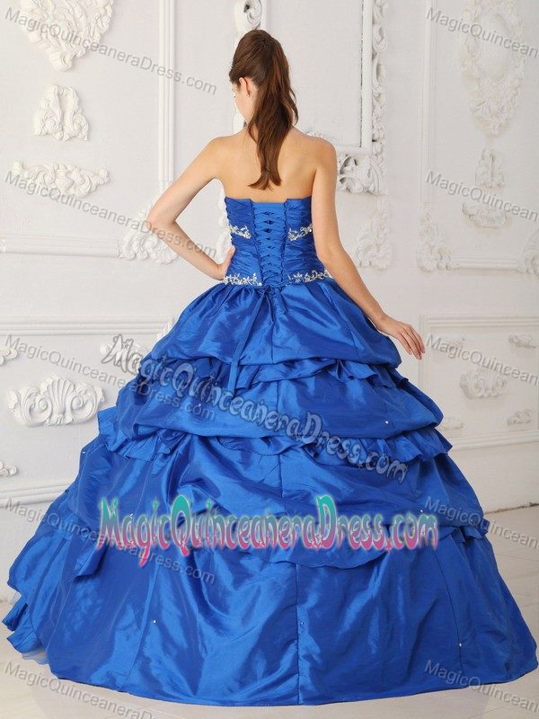 Pick Ups Paillettes and Ruche Decorated Quinceanera Gown Dresses on Sale