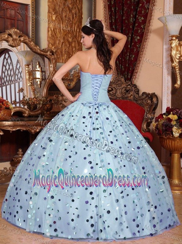 Purple Sweetheart Tulle Sequins and Beading Quinceanera Dress in Alexandria VI