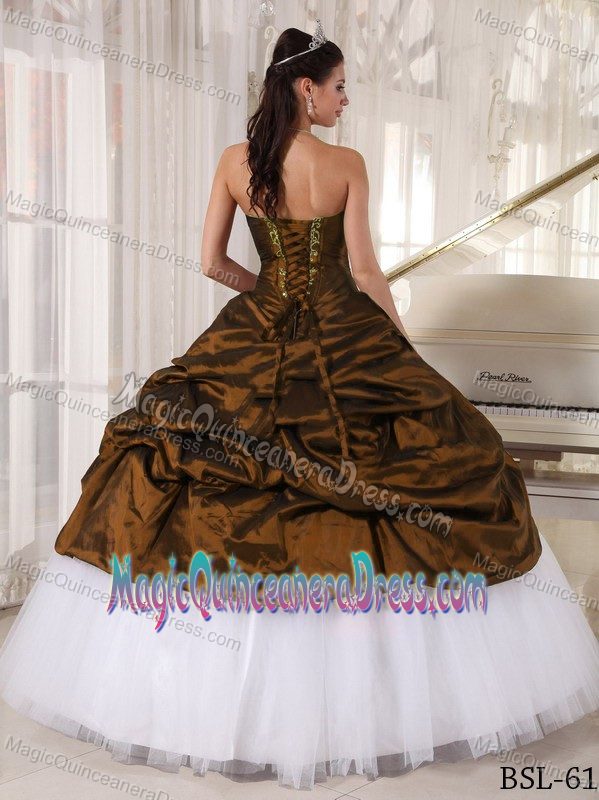 Sweetheart Appliqued Quinceanera Dresses with Pick-ups in Antofagasta Chile