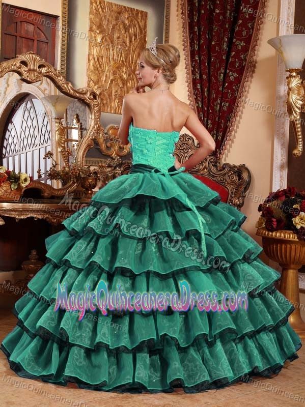 Strapless Star Appliques Quinceanera Dress in Dominican Republic