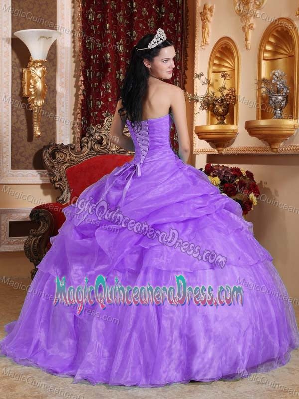 Purple Strapless Dress For Quinceaneras in Barranquilla Colombia