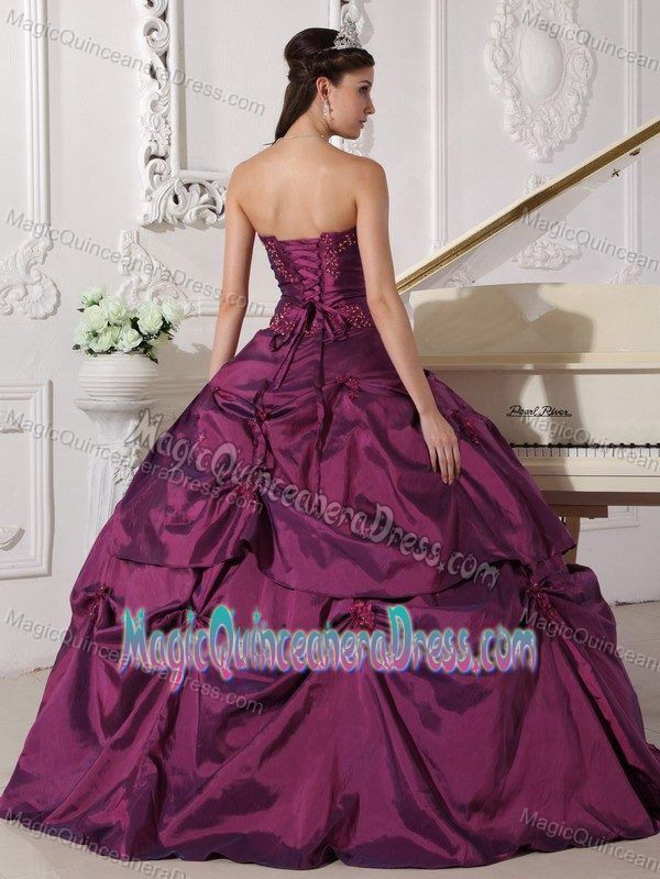 Purple Ball Gown Floor-length Dress For a Quince in Rancagua Chile