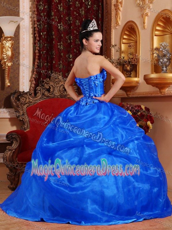 Strapless Floor-length Appliques Quinceanera Gowns in La Paz Bolivia