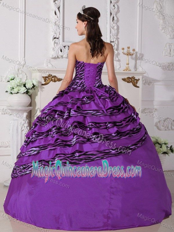 Purple Ball Gown Strapless Quinceanera Gown in Mendoza Argentina