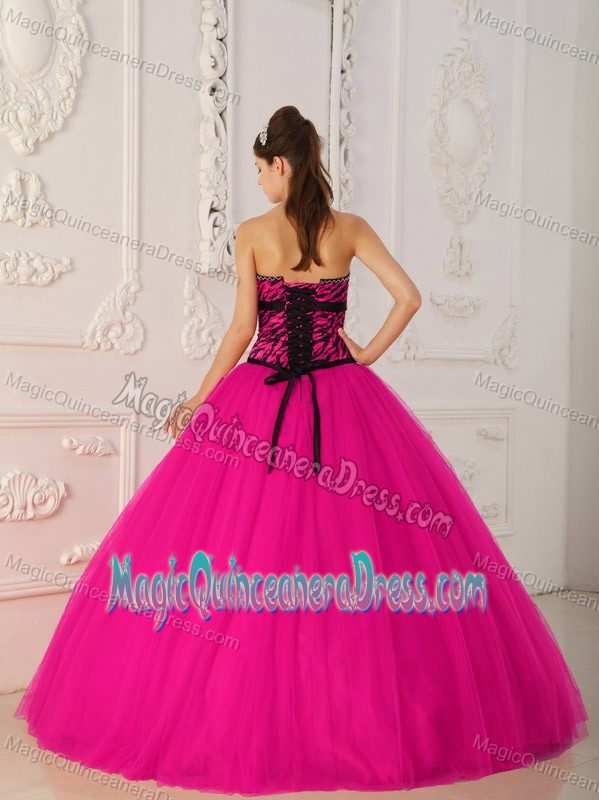 Strapless Coral Red Tulle Sweet 16 Dresses with Beading in Sanibel Island