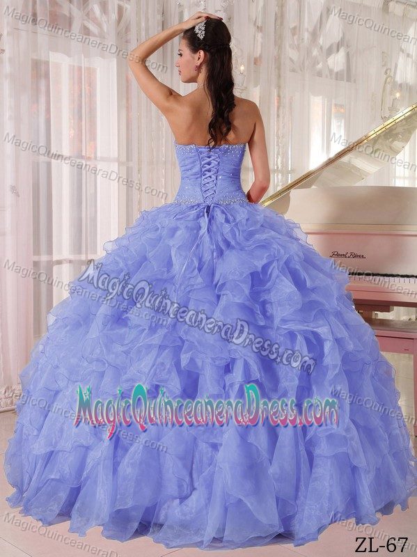 Jewelry Ruffles and Ruching Decorated Sweet 16 Dresses in Harpers Fery