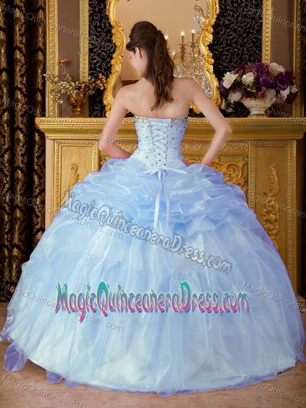 Paillettes Pick Ups and Ruffled Layers Quinceanera Gown near Oak Harbor