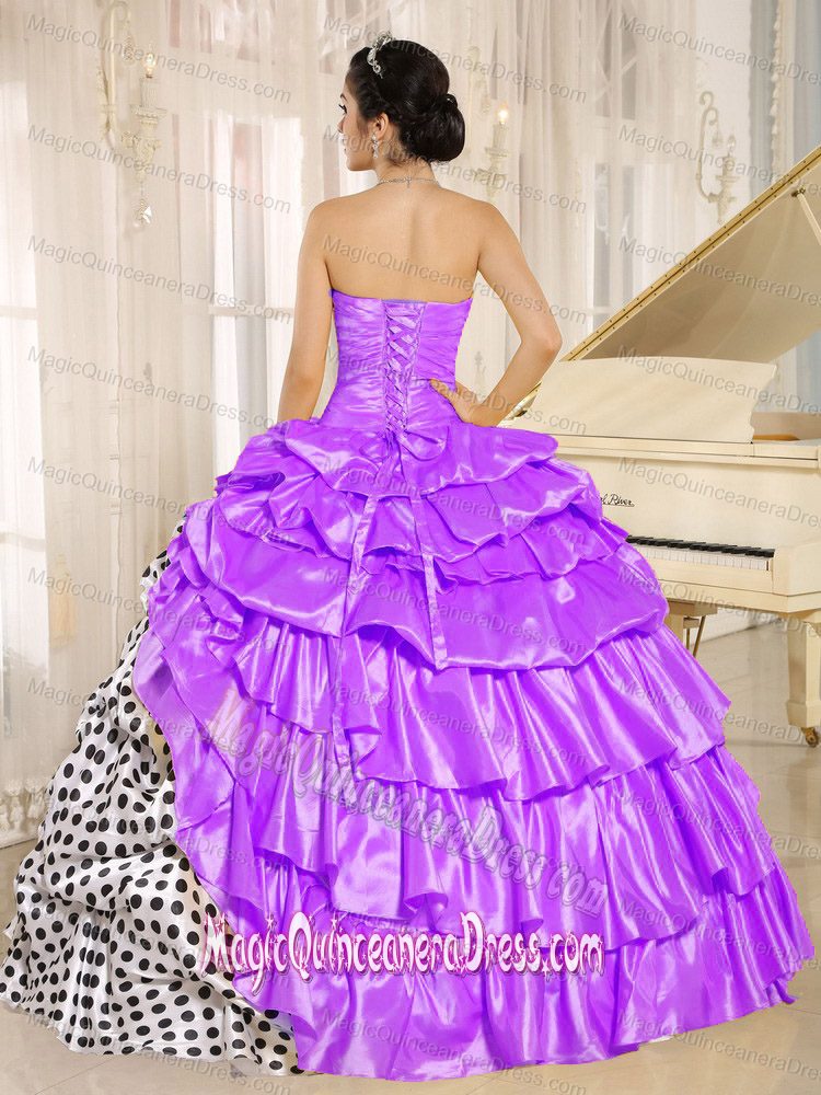 Popular Strapless Muti-Color formal Quinceanera Gowns with Ruffles in El Segundo
