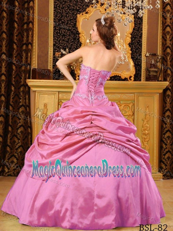 Strapless Sweet 16 Dresses with Embroidery and Ruche in Berkeley Springs
