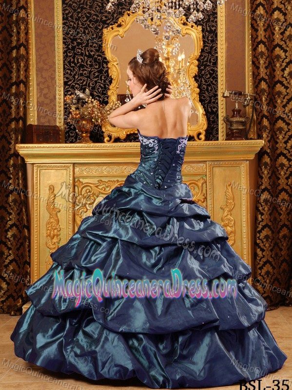 Fashionable Sweetheart Pick Ups and Ruche Dress For Quinceanera in Milton