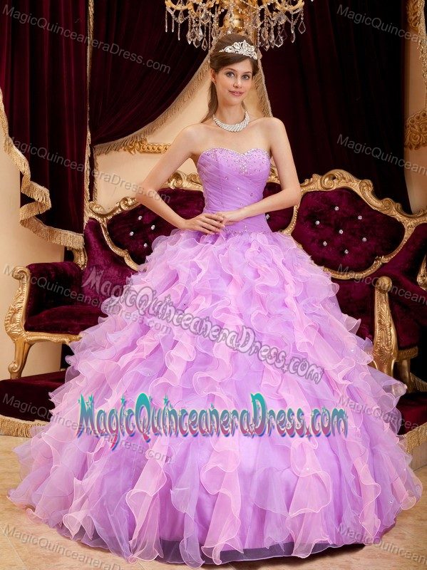 Sequins Ruffles and Ruching Multi-color Quinceanera Dresses near Puyallup