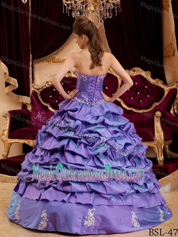 Appliqued and Pick Ups Purple Dress For Quinceanera near Sammamish
