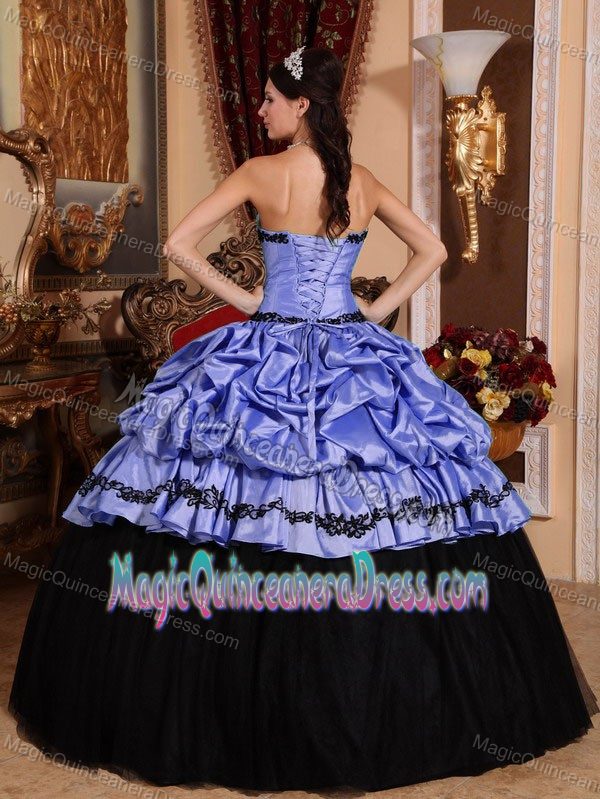 Ball Gown Strapless Taffeta Appliques Quinceanera Dress in Mankato MN