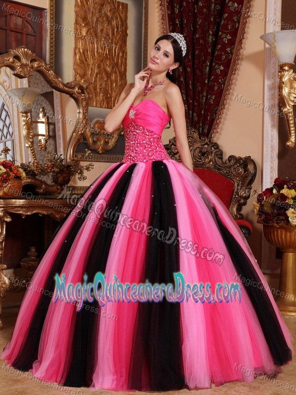 Multi-colored Ball Gown Sweetheart Beading Quinceanera Dress