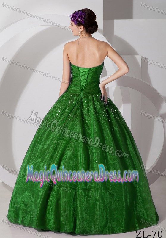 Sweetheart Tulle Ruching and Beading Prom Dress in Lille France 2013