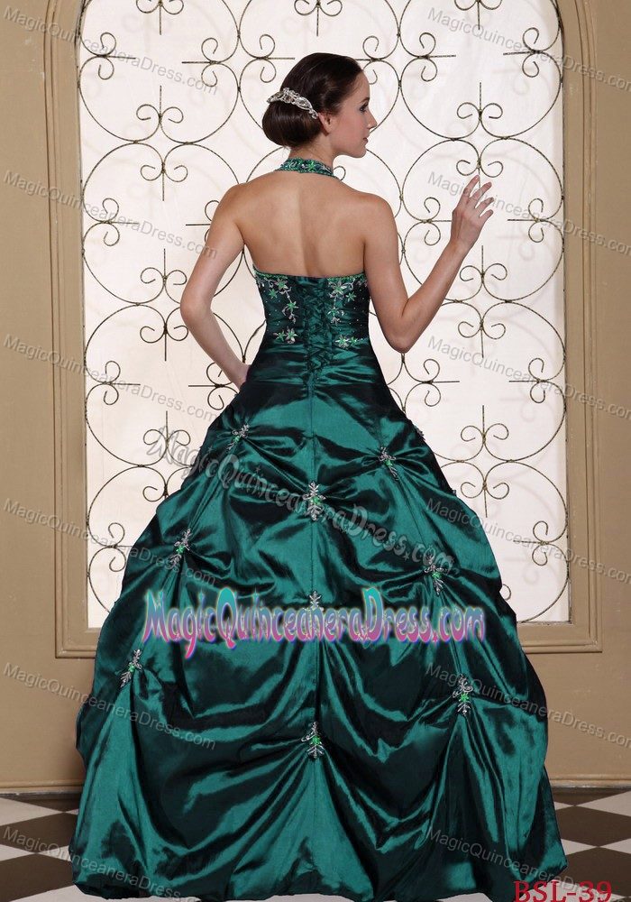 Halter Top Quinceanera Dress Embroidery With Beading in Montpellier France