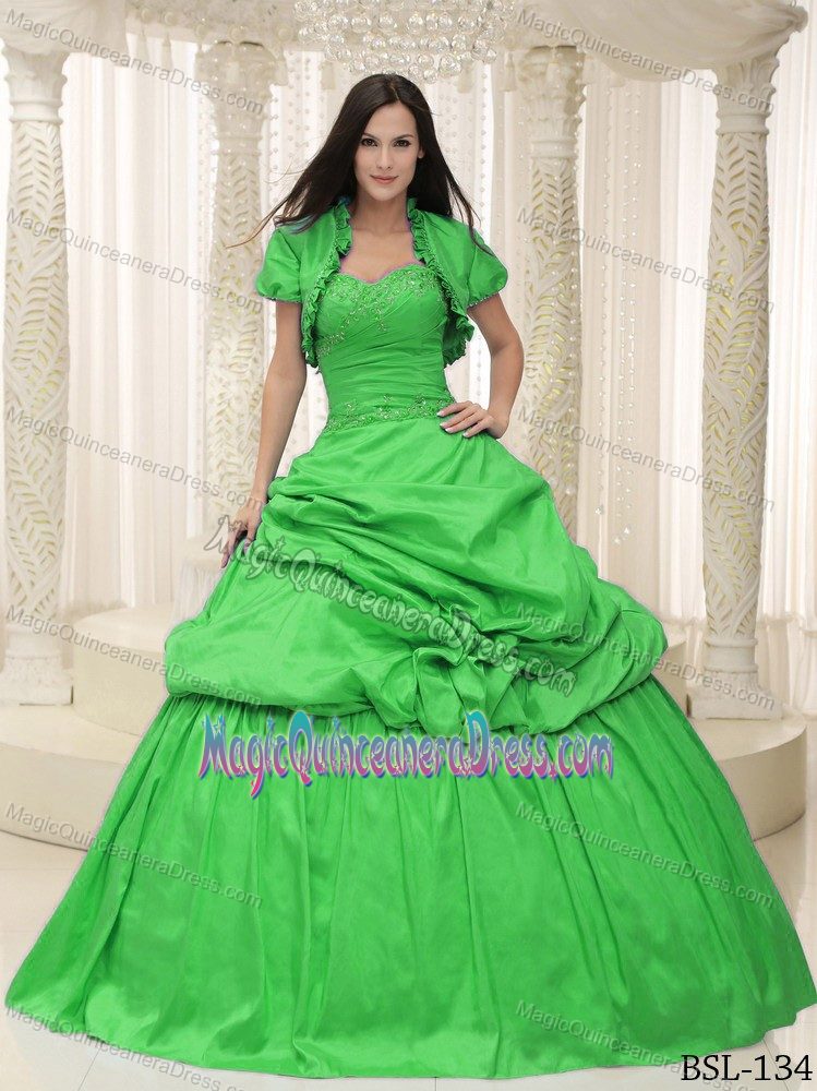 Pick ups Appliques Lace Up Back For Quinceanera Dress in Limoges France