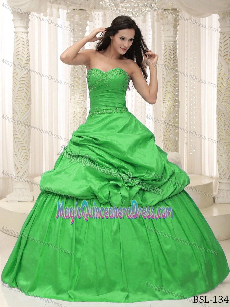 Pick ups Appliques Lace Up Back For Quinceanera Dress in Limoges France