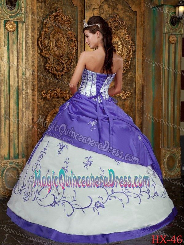 Purple Boning Details and Appliques for Quince Dress in Logan City QLD