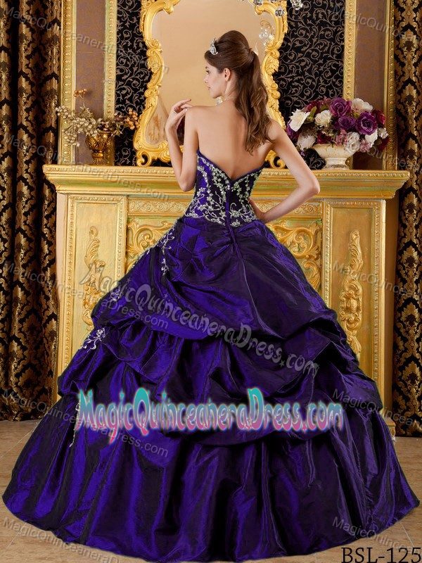 Melton VIC Purple Layered Ruffles for Appliques Sweet Sixteen Dresses