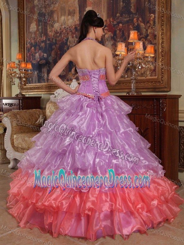 Lavender Ball Gown Halter Beading Quinceanera Dress in Fremantle WA