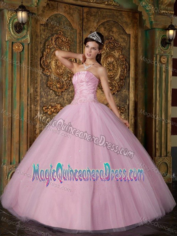 Pink Appliques Tulle Dresses For Quince in Hanau Germany on Sale