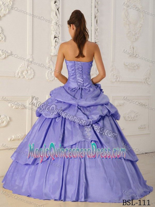 Lilac Beads Taffeta Sweet 16 Dresses with Pick-ups in Cremlingen