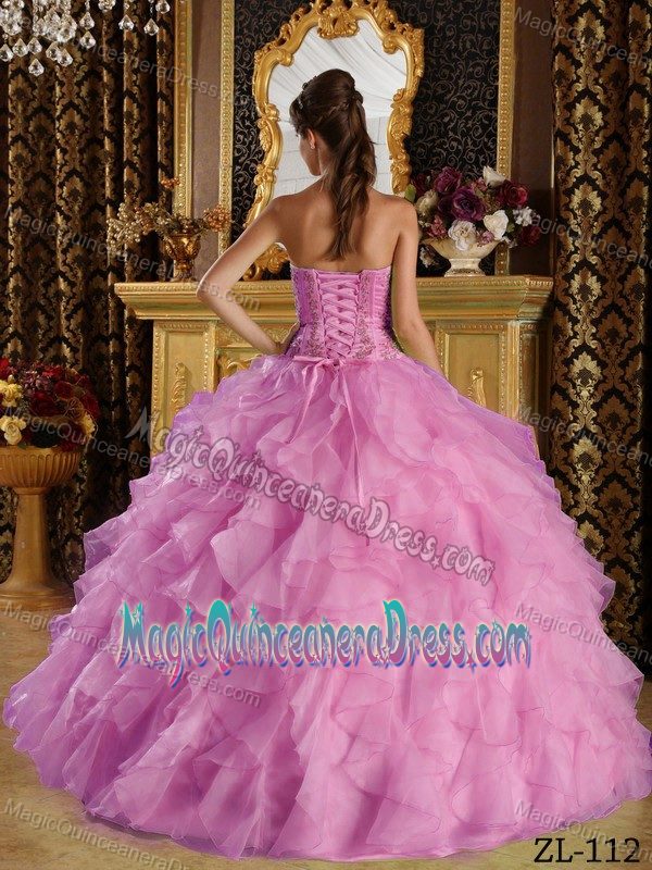Beaded Lavender Quinceanera Dress with Embroidery in Aue Germany