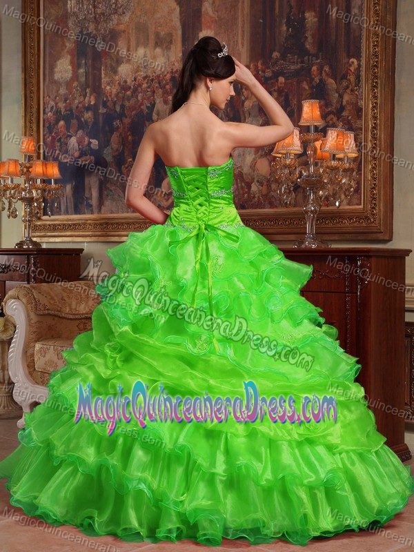 Sweetheart Taffeta and Organza with Beadings Sweet 16 Dresses in Athens