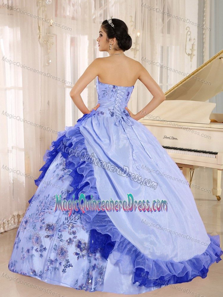 Appliques and Flowers Accent For 2013 Quinceanera Dresses in Deatsville