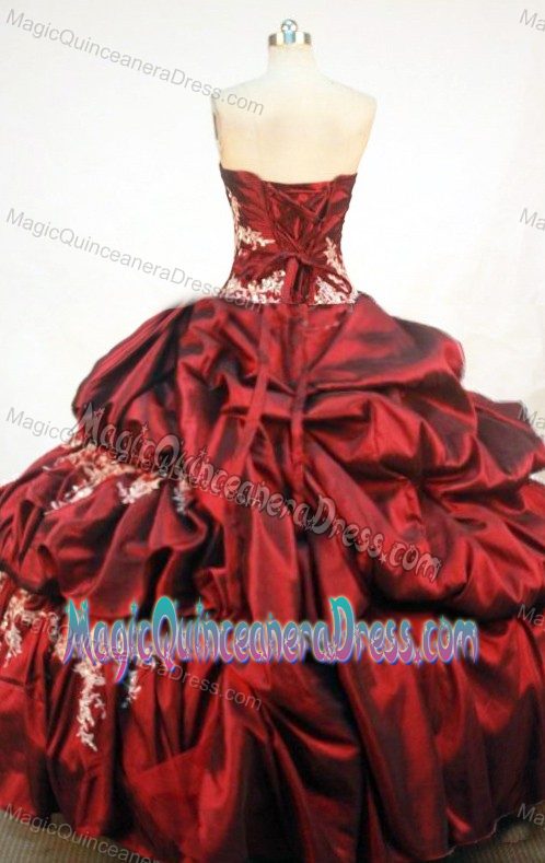 Strapless Quinceanera Dress in Salvador Brazil with Appliques and Beading