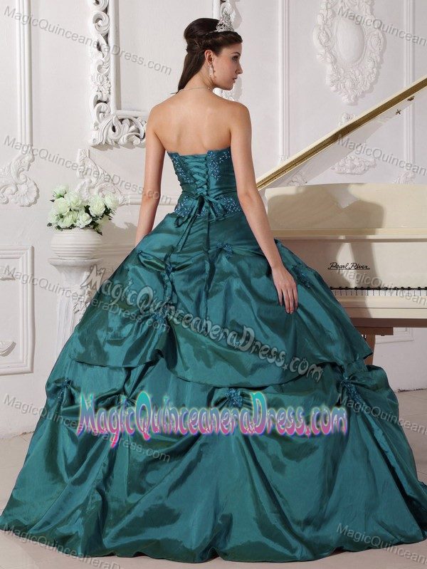 Sweetheart Taffeta Quinceanera Gown Dresses with Appliques in Carlisle PA