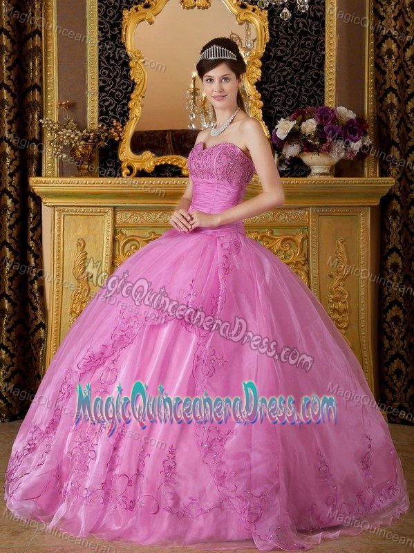 Sweetheart Appliques 2013 Ball Gown Long Dress for Quinceanera Gown