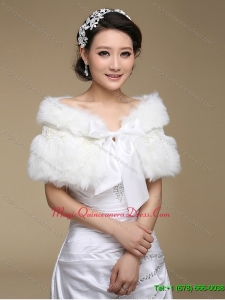 2015 Instock Bridal Shawl with Open Front